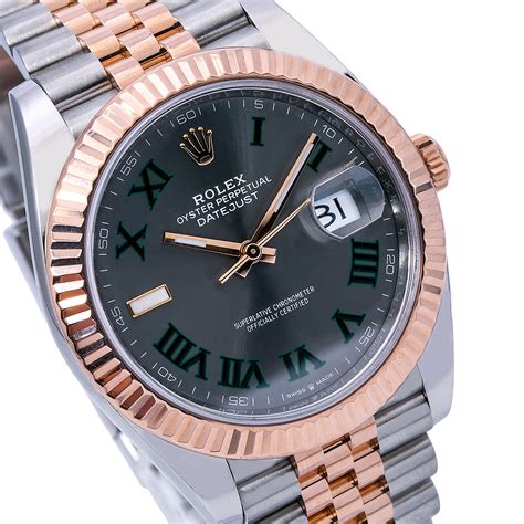 rolex 2 tone rose gold|rolex datejust 41 ref 126331.